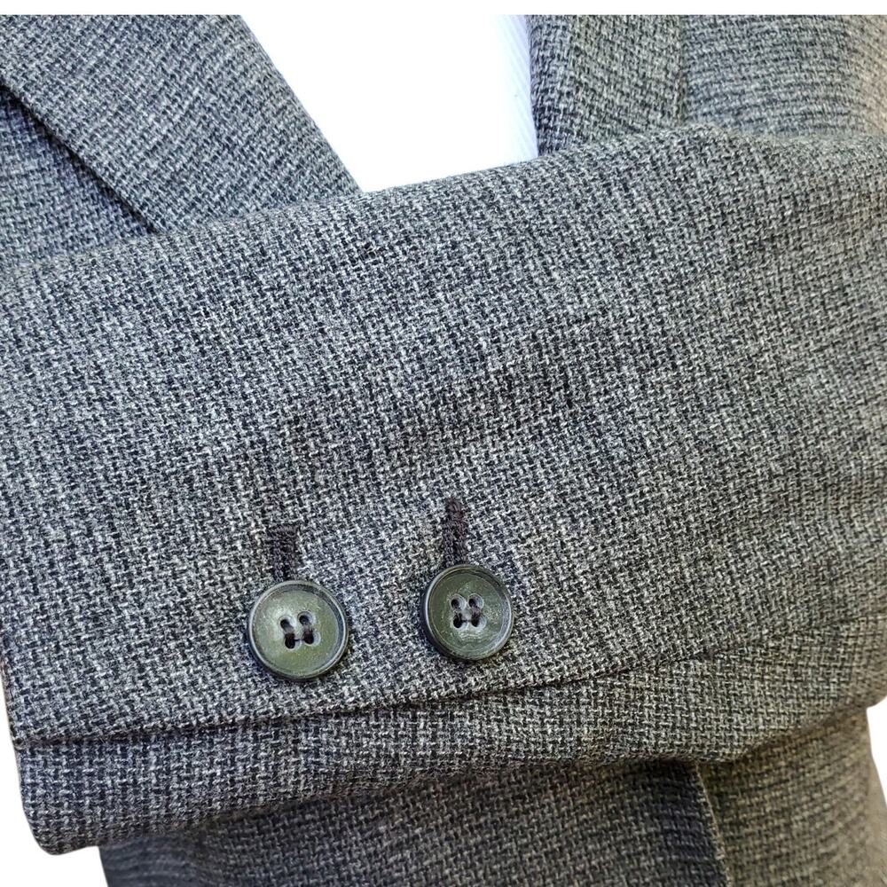 Theory Edynas Gray Wool Tweed Blazer Preppy Ivy Jacket Sz 2 - Picture 6 of 16